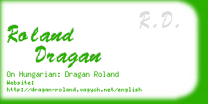 roland dragan business card